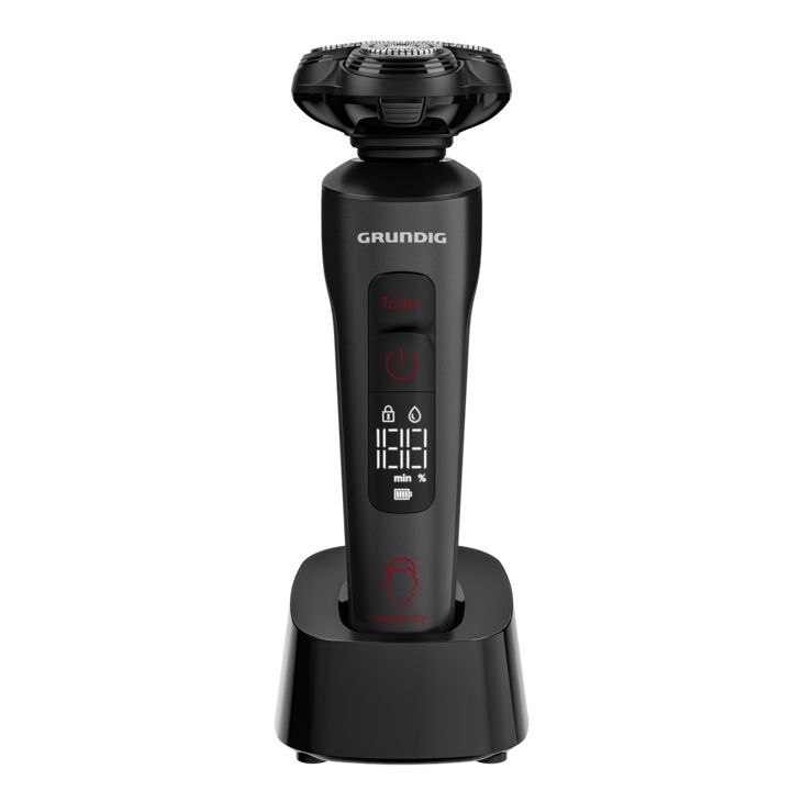 Grundig MS 9130 - Baardtrimmer - Zwart/Rood - Titanium - 120 min gebruikstijd - USB Opladen