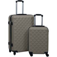 vidaXL Ensemble de Valises Rigides 2 pcs Bagages à Roulettes de Voyage Sac de Valise Trolley de Voyage Chariot de Bagages Anthracite ABS