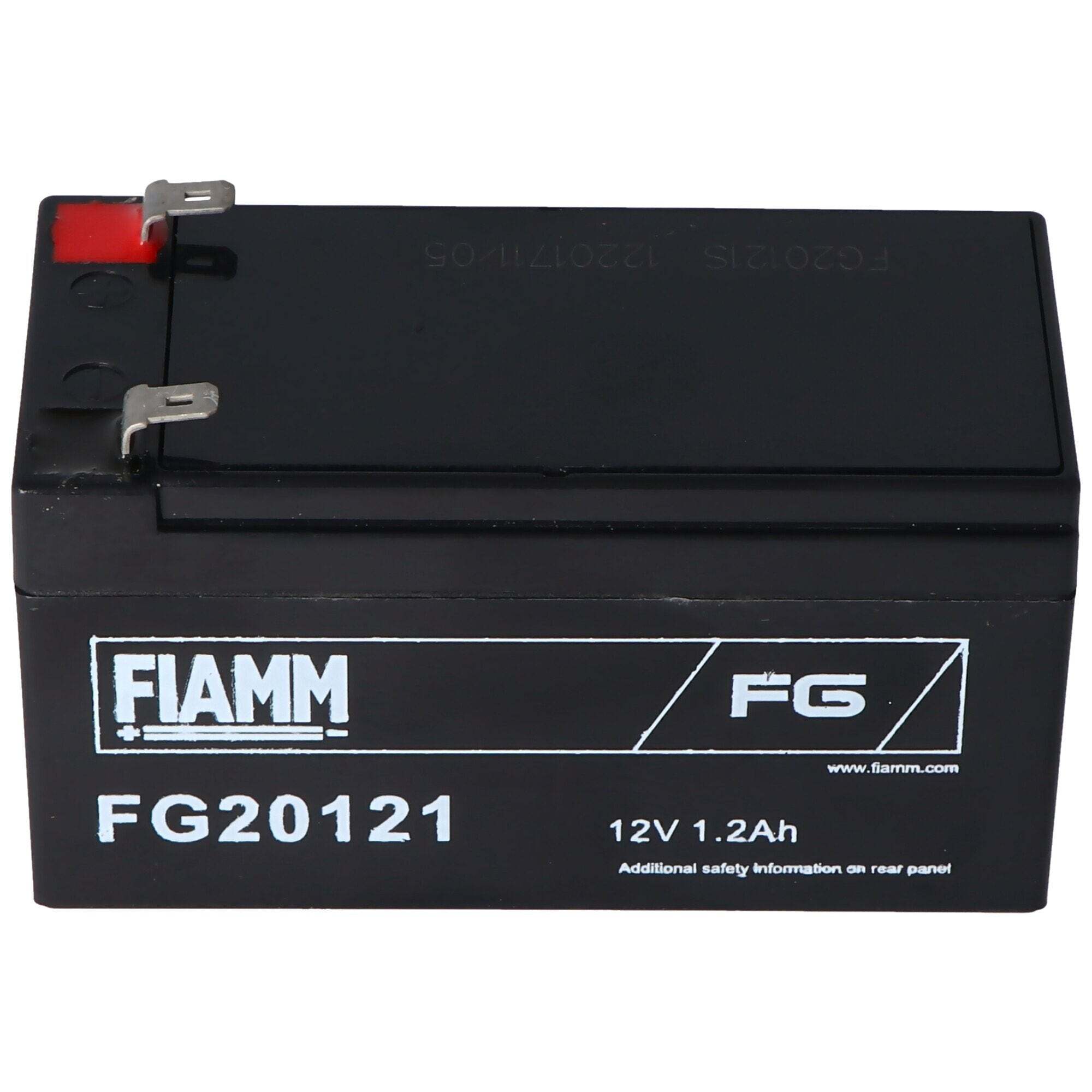 Fiamm Fiamm FG20121 batterij 1200 mAh loodbatterij 12 volt met 1200 mAh, 2 x 4,8 mm stekkercontacten