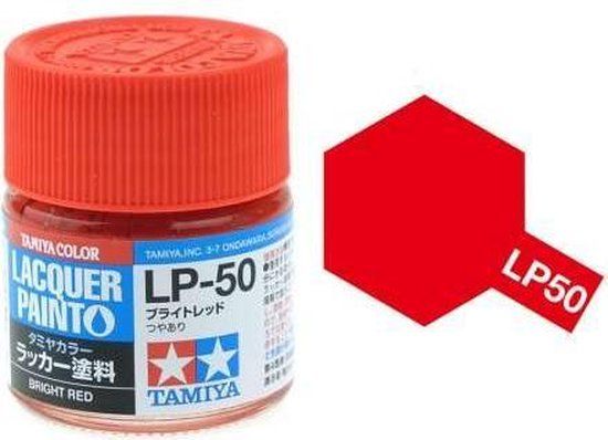 Tamiya LP-50 Bright Red - Gloss - Lacquer Paint - 10ml