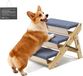 VEVOR Hondentrap 510x470x370 mm, 3-Treden Huisdierentrap, Opvouwbare Houten Trap, Geschikt voor Kleine, Middelgrote, Grote en Oudere Huisdieren, Evenals Puppy's Tot 68 Kg, Hondenladder voor Bedden, Banken en Auto's.