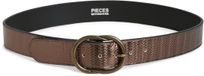 PIECES PCLAURA LEATHER JEANS BELT FC - Mocca