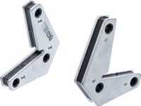 BGS technic BGS 9684 - Jeu de supports magnétiques puissants | forme en L | 2 pièces