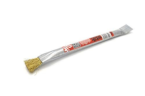 Pyro Feu 862465 stalen penseel voor pelletkachels, grijs