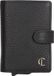 Charm London Washington Creditcard etui - Leer - Zwart