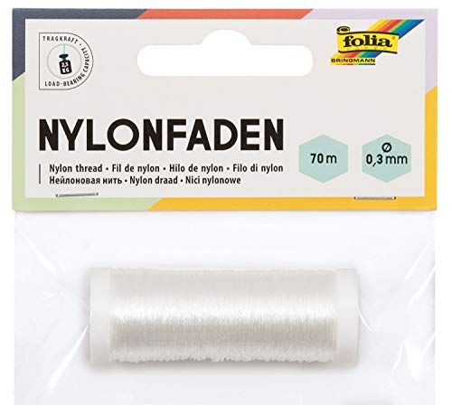 Folia 12931 Nylondraad - Transparant - 0,3 mm x 70 m - 2,5 kg