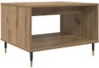 vidaXL Salontafel - Artisanaal Eikenkleurig - 60 x 50 x 40 cm - Bewerkt Hout