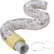 VEVOR Aluminium Flexibele Slang 7620 mm Lange Ventilatieslang Φ158 mm