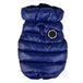 Puppia Winter ultralichte hondenjas, waterdichte warmte voor koud weer, ritssluiting voor kleine en middelgrote honden, marineblauw, medium