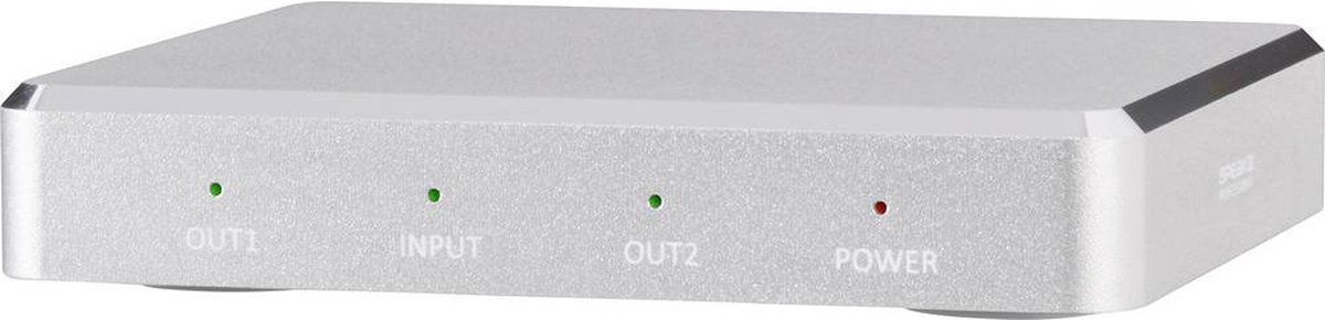 Speaka 2 poorten HDMI-splitter - Aluminium behuizing - Ultra HD