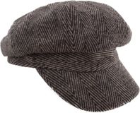 Funny Fashion Bakerboy pet/hoed - Grijs - Polyester - Unisex - Volwassenen