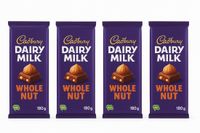 Cadbury Dairy Milk Whole Nut Chocoladereep (4x180 g)