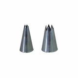 de Buyer 211208N Stainless Steel Pastry Decorating Nozzle 6mm 7 Teeth