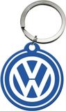 Nostalgic-Art Retro sleutelhanger, Ø 4 cm, VW, logo, cadeau-idee voor Volkswagen bus, officieel gelicentieerd product (OLP), metaal, vintage design