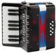 Classic Cantabile Bambino Kinderaccordeon, zwart, 8 bassen, 17 tonen