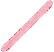 Doc Johnson - Crystal Jellies Double Dong - 18 inch - roze