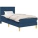 Maison Exclusive - Cadre de lit avec matelas, bleu, 100 x 200 cm, rembourré
