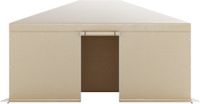Vevor Winterhoes, Beige, 492 cm Breed, 4 Dichte Zijkanten, Vrijstaand, Polyetheen