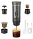 Machine à expresso - Électrique, portable - 3-en-1 - Convient aux capsules et au café moulu - Pour voiture, maison et camping - Sans batterie - Gris