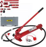 Holland Connections 10 Ton Porta Power Hydraulische Krik Body Frame Snap-on Stabiele Hefraam Rouge