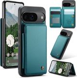 Caseme Luxe Portemonnee Backcover met Anti-RFID kaarthouders voor Pixel 9 / 9 Pro / 10 / 10 Pro _ Groen