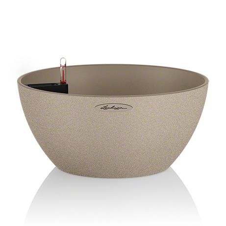 LECHUZA CUBETO 40 cm Round Plant Pot - Brown/Sand