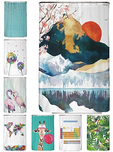 arteneur® - Japan - Douchegordijn 120x180 - Anti-schimmel - Waterdicht - Wasbaar