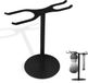 Shenzhen Haorui Industrial Technology Co., Ltd. 2 en 1 standaard pour rasoir de sécurité, support de rasoir en acier inoxydable, porte-rasoir avec support de blaireau, porte-brosse à raser amovible pour salle de bain, voyage (noir 13 cm)