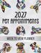 Pet Appointments Book 2027 Week To View Planner