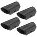 cyclingcolors 4 x stoelopzetstukken voor ronde buizen, zwart uiteinde (32 mm)