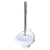 MSV 140733 Basic Toiletborstel met wandhouder, PVC, wit, 30 x 20 x 110 cm