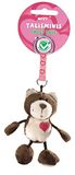 Nici 36680 - Sleutelhanger beer, 7 cm talisminis, donkerbruin