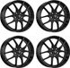 Dezent 4 Stuks zwarte velgen, model Dezent TO, 8.0Jx19 inch, 5x112 boutgaten, geschikt voor Volkswagen Golf, ID.3, Jetta, Touran