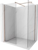 Mexen Kioto paroi de douche Walk-in 150 x 80 cm, transparent, or rose