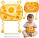 Montessori Busy Board Jouets à partir de 1 an - Jouets de motricité - Tableau d'activités avec labyrinthe et cordon de serrage