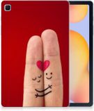 B2Ctelecom Samsung Galaxy Tab S6 Lite | S6 Lite (2022) Leuke Siliconen Hoes Liefde - Origineel Romantisch Cadeau