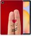 B2Ctelecom Samsung Galaxy Tab S6 Lite | S6 Lite (2022) Leuke Siliconen Hoes Liefde - Origineel Romantisch Cadeau