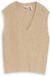 Tom Tailor V-hals vest gravel beige melange