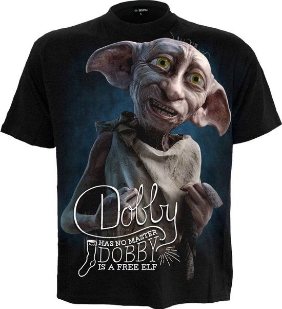 Harry Potter Dobby Unisex T-shirt - zwart - 4XL