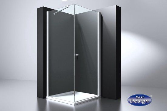 Best Design Erico Douchecabine 90x90 Vierkant - Draaideur - 200cm Hoog - Transparant Glas - Antikalkbehandeling
