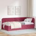 Prolenta Maison Exclusive - Cadre de lit d'angle bordeaux 90 x 190 cm velours