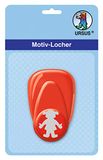 Ursus 19470008 - motiefperforator met hendel, klein, meisjes, ca. 16 mm, rood