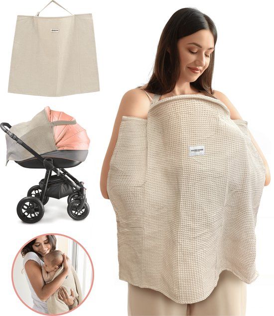 Vulpes Goods® BabyCare Borstvoedingsdoek - Wafel Crème