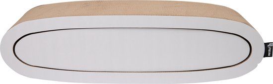 District 70 Oval Office - White Cardboard Cat Scratcher - 84x24x24cm