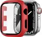 Strap-it Apple Watch PC hard case met glas - 40 mm - rood