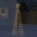 vidaXL LED Kerstboom met Spikes 220 LEDs Warm Wit 180 cm