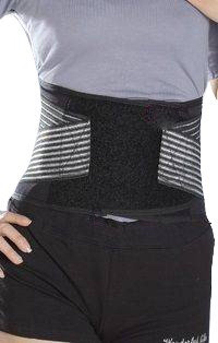 Medidu Rugbrace met Baleinen Zwart - 8719925600623