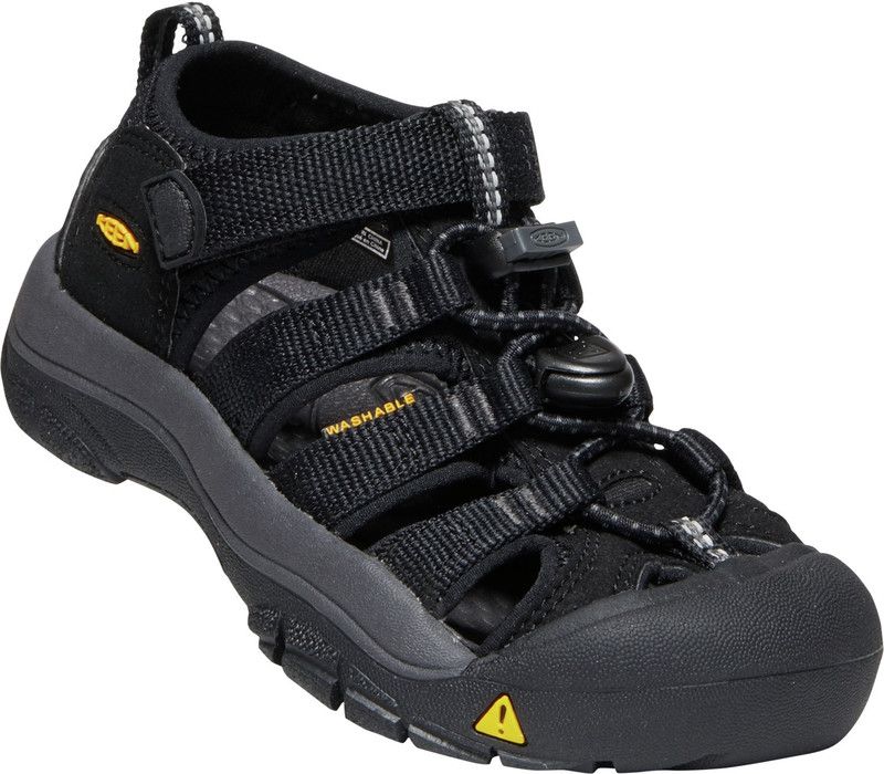 KEEN Newport H2 Sandalen Kinderen, black/keen yellow 2020 US 9 | EU 25-26