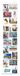 trendfinding Trendfinding® fotogordijn voor foto's van 10 x 15 cm, met 20 vakken, combinatie van staande en liggende foto's, ook geschikt voor prenten, ansichtkaarten