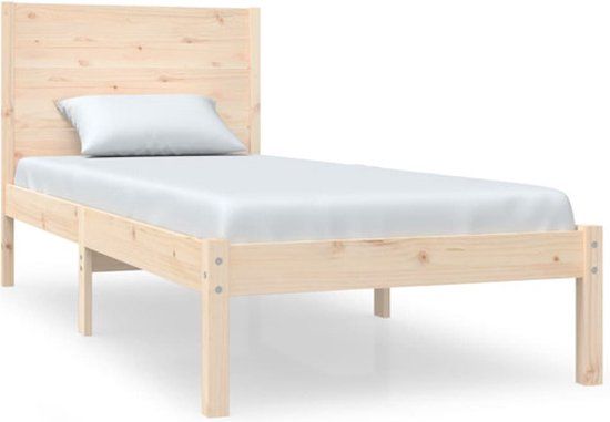 vidaXL Bedframe massief hout 75x190 cm